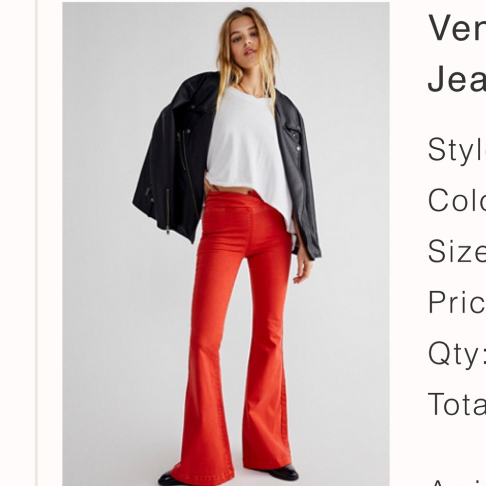 Free People We The Free Venice  Beach Flare Jeans- EUC!